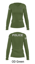 Bluffton PD 22287446 Women's Long Sleeve V-neck Shirt - 54