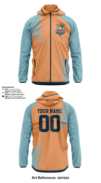 LowCountry Peaches 59318309 Windbreaker - 2