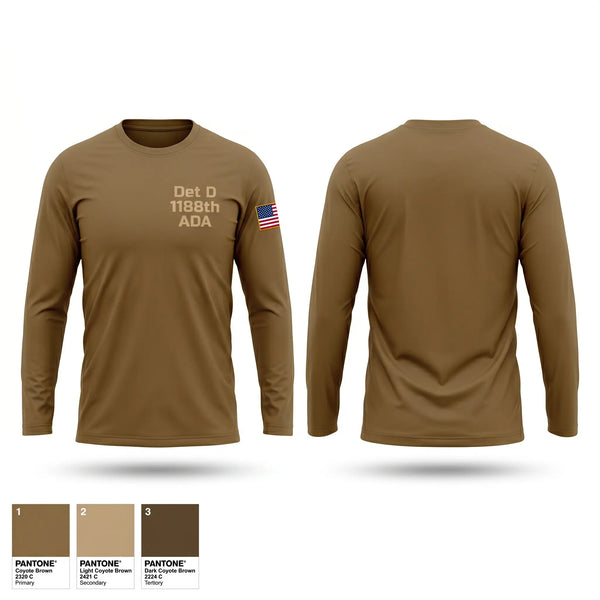 Long Sleeve Performance Shirt, Det. D. 1-188th ADA, National Guard, Teamtime, Team time, sublimation, custom sports apparel, team uniforms, spirit wear, spiritwear, sports uniforms, custom shirts, team store, custom team store, fundraiser sports, apparel fundraiser
