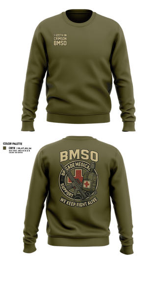 Crew Neck Sweatshirt, 1-120th IN Crimson, National Guard, Teamtime, Team time, sublimation, custom sports apparel, team uniforms, spirit wear, spiritwear, sports uniforms, custom shirts, team store, custom team store, fundraiser sports, apparel fundraiser