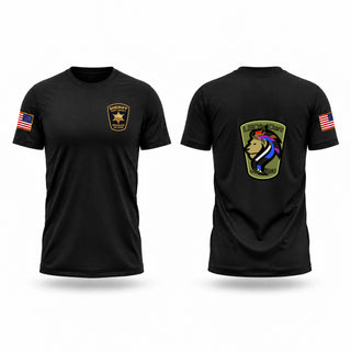Old School Cotton Feel Shirt, Hunt County Sheriff’s Office, Police, Teamtime, Team time, sublimation, custom sports apparel, team uniforms, spirit wear, spiritwear, sports uniforms, custom shirts, team store, custom team store, fundraiser sports, apparel fundraiser