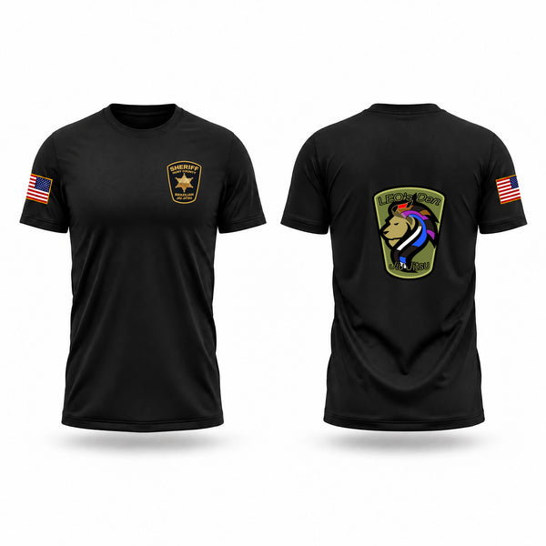 Hunt County Sheriff’s Office Old School Cotton Feel Shirt - 1