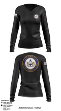 NSCS 5446816 Women's Long Sleeve V-neck Shirt - 3