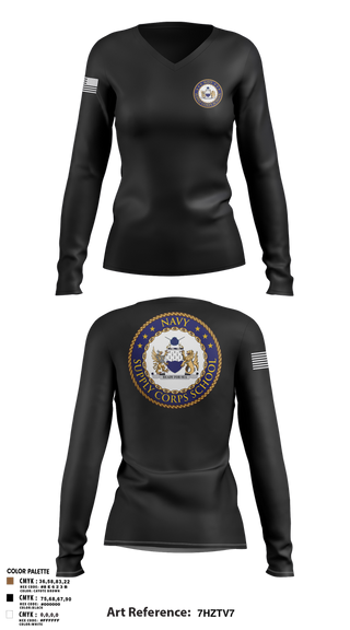 Womens Long Sleeve Vneck Shirt, NSCS, , Teamtime, Team time, sublimation, custom sports apparel, team uniforms, spirit wear, spiritwear, sports uniforms, custom shirts, team store, custom team store, fundraiser sports, apparel fundraiser