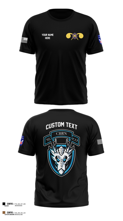1st Platoon, 95th CBRN 66149028 Short Sleeve Performance Shirt - 2