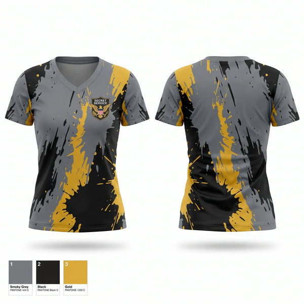 Womens Short Sleeve Vneck Shirt, Secret Service, Men's Soccer, Teamtime, Team time, sublimation, custom sports apparel, team uniforms, spirit wear, spiritwear, sports uniforms, custom shirts, team store, custom team store, fundraiser sports, apparel fundraiser
