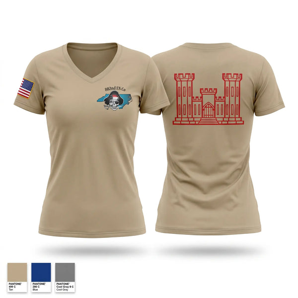 Womens Short Sleeve Vneck Shirt, 882nd EVCC, National Guard, Teamtime, Team time, sublimation, custom sports apparel, team uniforms, spirit wear, spiritwear, sports uniforms, custom shirts, team store, custom team store, fundraiser sports, apparel fundraiser