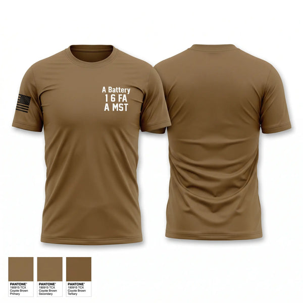 Short Sleeve Performance Shirt, A Battery, 1-6 FA, A MST, Army, Teamtime, Team time, sublimation, custom sports apparel, team uniforms, spirit wear, spiritwear, sports uniforms, custom shirts, team store, custom team store, fundraiser sports, apparel fundraiser