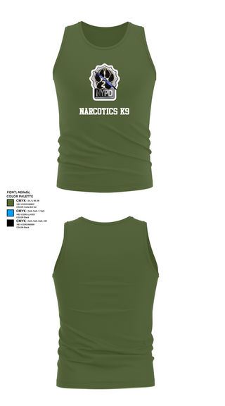 Tank Top, Narcotics K9, , Teamtime, Team time, sublimation, custom sports apparel, team uniforms, spirit wear, spiritwear, sports uniforms, custom shirts, team store, custom team store, fundraiser sports, apparel fundraiser