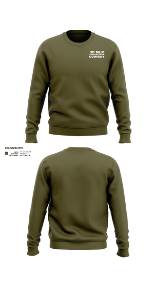 Crew Neck Sweatshirt, 3d MLR, Communication Company, Marines, Teamtime, Team time, sublimation, custom sports apparel, team uniforms, spirit wear, spiritwear, sports uniforms, custom shirts, team store, custom team store, fundraiser sports, apparel fundraiser