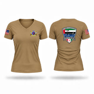 Womens Short Sleeve Vneck Shirt, D/10th GE, Army, Teamtime, Team time, sublimation, custom sports apparel, team uniforms, spirit wear, spiritwear, sports uniforms, custom shirts, team store, custom team store, fundraiser sports, apparel fundraiser