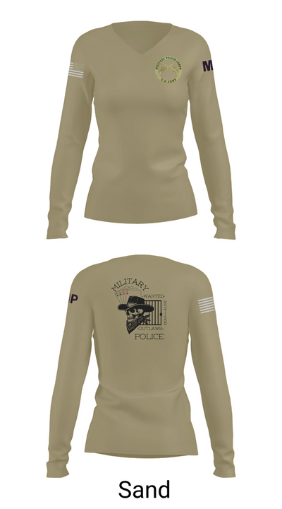 3RD PLATOON OUTLAWS Women's Long Sleeve V-neck Shirt - 97