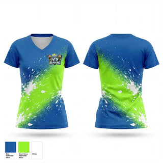 Womens Short Sleeve Vneck Shirt, Barryfarms beavers, , Teamtime, Team time, sublimation, custom sports apparel, team uniforms, spirit wear, spiritwear, sports uniforms, custom shirts, team store, custom team store, fundraiser sports, apparel fundraiser