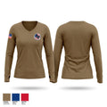 LEA Traffic Women's Long Sleeve V-neck Shirt - 1
