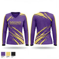 Sabertooth Wrestling Club 52886406 Women's Long Sleeve V-neck Shirt - 1