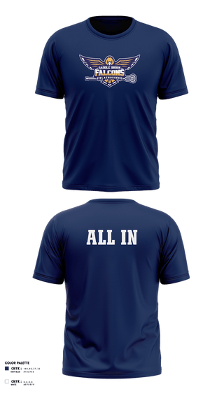 Short Sleeve Performance Shirt, Saddle Brook Falcons Lacrosse, Men's Lacrosse, Teamtime, Team time, sublimation, custom sports apparel, team uniforms, spirit wear, spiritwear, sports uniforms, custom shirts, team store, custom team store, fundraiser sports, apparel fundraiser