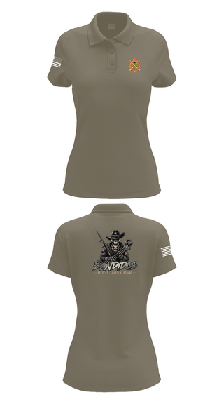 Womens Short Sleeve Performance Polo, 501st BSB, B Company, , Teamtime, Team time, sublimation, custom sports apparel, team uniforms, spirit wear, spiritwear, sports uniforms, custom shirts, team store, custom team store, fundraiser sports, apparel fundraiser