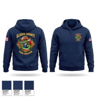 Hoodie, Glades County Fire Rescue, Fire Department, Teamtime, Team time, sublimation, custom sports apparel, team uniforms, spirit wear, spiritwear, sports uniforms, custom shirts, team store, custom team store, fundraiser sports, apparel fundraiser