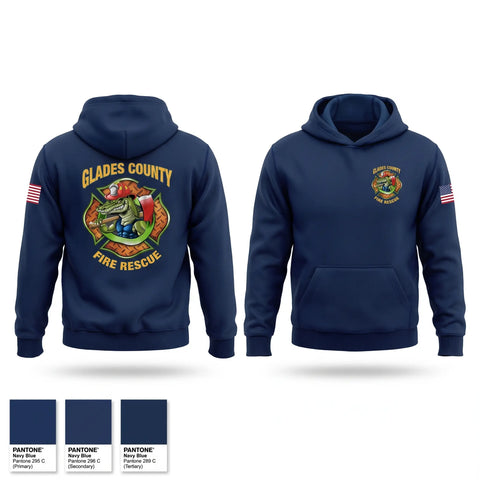 Hoodie, Glades County Fire Rescue, Fire Department, Teamtime, Team time, sublimation, custom sports apparel, team uniforms, spirit wear, spiritwear, sports uniforms, custom shirts, team store, custom team store, fundraiser sports, apparel fundraiser