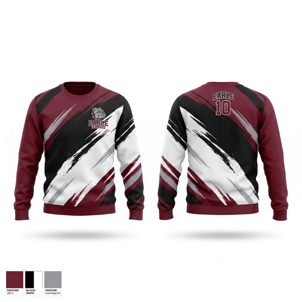 Crew Neck Sweatshirt, EARLE BULLDOGS, Men's Basketball, Teamtime, Team time, sublimation, custom sports apparel, team uniforms, spirit wear, spiritwear, sports uniforms, custom shirts, team store, custom team store, fundraiser sports, apparel fundraiser