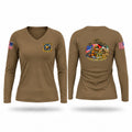 37TH Women's Long Sleeve V-neck Shirt - 1