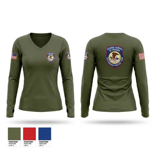 Womens Long Sleeve Vneck Shirt, Disturbance Control Team FCI YAZOO, Police, Teamtime, Team time, sublimation, custom sports apparel, team uniforms, spirit wear, spiritwear, sports uniforms, custom shirts, team store, custom team store, fundraiser sports, apparel fundraiser