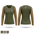 Davenport raiders Women's Long Sleeve V-neck Shirt - 1