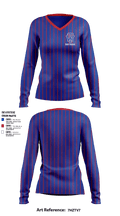 W.I.T. 36754552 Women's Long Sleeve V-neck Shirt - 1