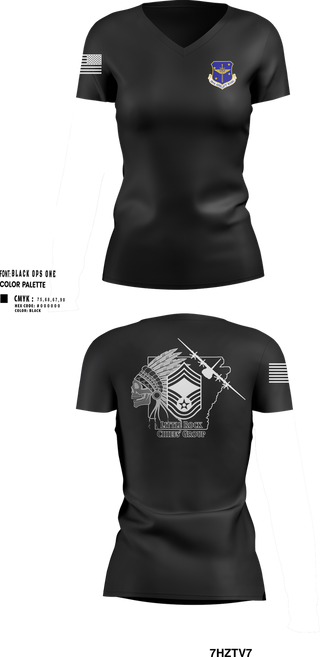 Womens Short Sleeve Vneck Shirt, LRAFB Chiefs Group, , Teamtime, Team time, sublimation, custom sports apparel, team uniforms, spirit wear, spiritwear, sports uniforms, custom shirts, team store, custom team store, fundraiser sports, apparel fundraiser
