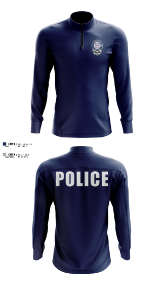 Quarter Zip Jacket, team name, Police, Teamtime, Team time, sublimation, custom sports apparel, team uniforms, spirit wear, spiritwear, sports uniforms, custom shirts, team store, custom team store, fundraiser sports, apparel fundraiser