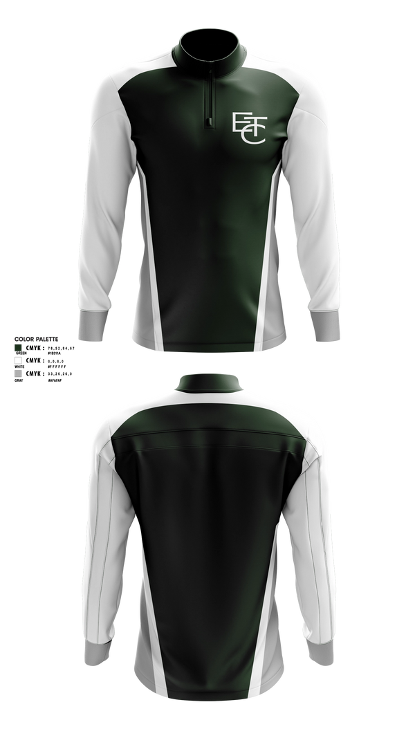 Quarter Zip Jacket, Endeavour Training Club, , Teamtime, Team time, sublimation, custom sports apparel, team uniforms, spirit wear, spiritwear, sports uniforms, custom shirts, team store, custom team store, fundraiser sports, apparel fundraiser