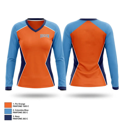 NoVA Reign Fastipitch Women's Long Sleeve V-neck Shirt - 2