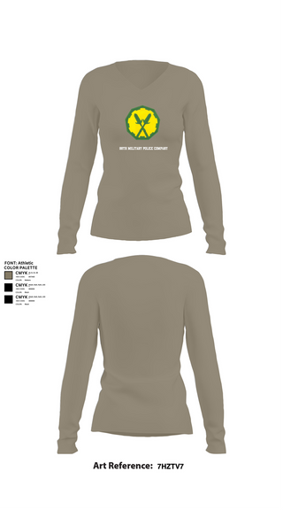 Womens Long Sleeve Vneck Shirt, 88th Military Police Company, , Teamtime, Team time, sublimation, custom sports apparel, team uniforms, spirit wear, spiritwear, sports uniforms, custom shirts, team store, custom team store, fundraiser sports, apparel fundraiser