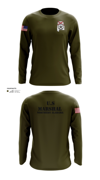 Long Sleeve Performance Shirt, USMS N/AL, Police, Teamtime, Team time, sublimation, custom sports apparel, team uniforms, spirit wear, spiritwear, sports uniforms, custom shirts, team store, custom team store, fundraiser sports, apparel fundraiser