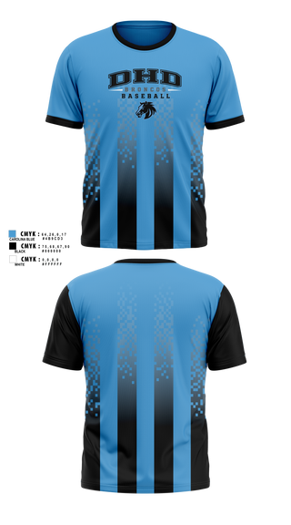 Short Sleeve Performance Shirt, DHD Broncos, Baseball, Teamtime, Team time, sublimation, custom sports apparel, team uniforms, spirit wear, spiritwear, sports uniforms, custom shirts, team store, custom team store, fundraiser sports, apparel fundraiser