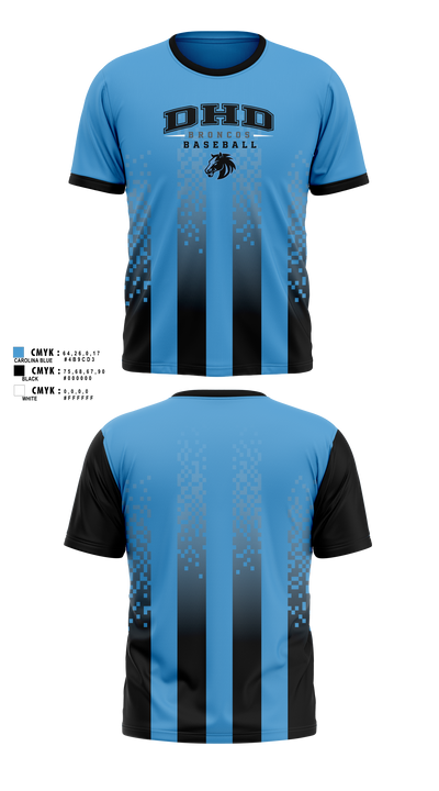 DHD Broncos Short Sleeve Performance Shirt - 10