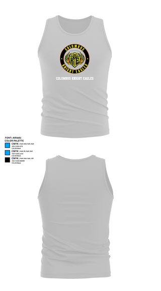 Tank Top, Columbus Knight Eagles, Men's Soccer, Teamtime, Team time, sublimation, custom sports apparel, team uniforms, spirit wear, spiritwear, sports uniforms, custom shirts, team store, custom team store, fundraiser sports, apparel fundraiser