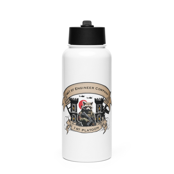 Mccourt Test 88524500 Stainless Steel Water Bottle with a Straw Lid