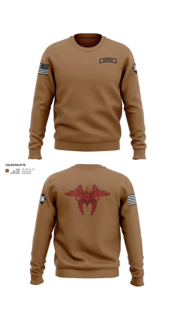 Crew Neck Sweatshirt, Blackfoot 2nd platoon, , Teamtime, Team time, sublimation, custom sports apparel, team uniforms, spirit wear, spiritwear, sports uniforms, custom shirts, team store, custom team store, fundraiser sports, apparel fundraiser