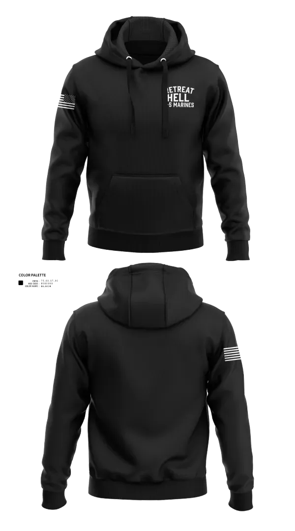 Hoodie, Retreat Hell 2-5 MarinesRetreat Hell 2-5 Marines, Marines, Teamtime, Team time, sublimation, custom sports apparel, team uniforms, spirit wear, spiritwear, sports uniforms, custom shirts, team store, custom team store, fundraiser sports, apparel fundraiser