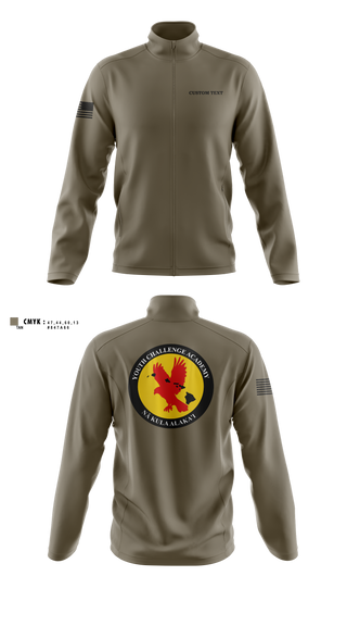 Fleece Jacket, Youth Challenge Academy, National Guard, Teamtime, Team time, sublimation, custom sports apparel, team uniforms, spirit wear, spiritwear, sports uniforms, custom shirts, team store, custom team store, fundraiser sports, apparel fundraiser