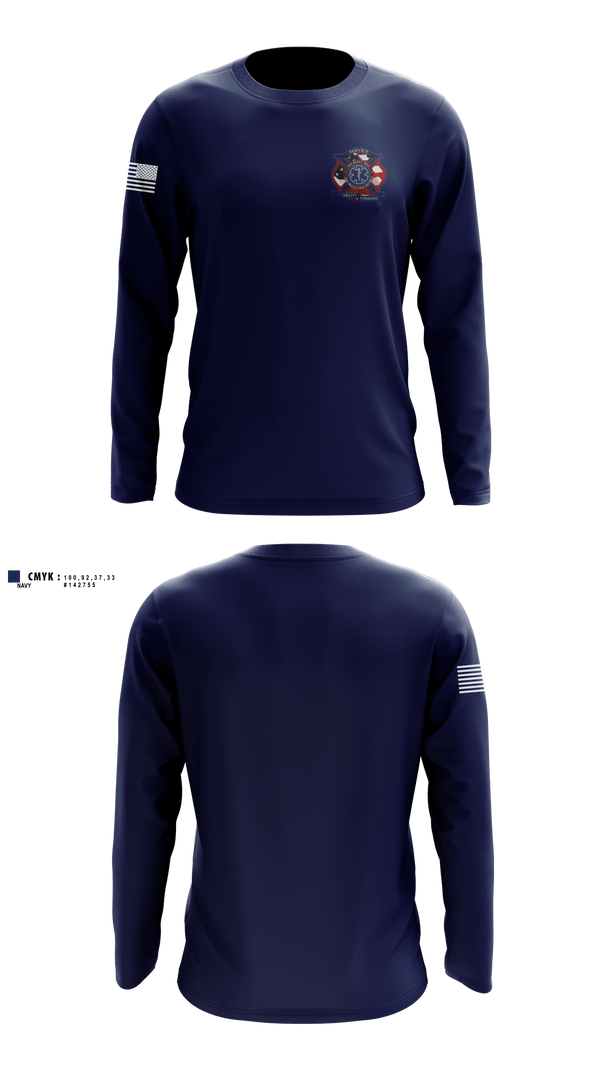 Long Sleeve Performance Shirt, Pleasant Hill Fire District, Fire Department, Teamtime, Team time, sublimation, custom sports apparel, team uniforms, spirit wear, spiritwear, sports uniforms, custom shirts, team store, custom team store, fundraiser sports, apparel fundraiser