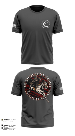 Short Sleeve Performance Shirt, 1st Battalion 2nd Marines Charlie Co Veteran, Marines, Teamtime, Team time, sublimation, custom sports apparel, team uniforms, spirit wear, spiritwear, sports uniforms, custom shirts, team store, custom team store, fundraiser sports, apparel fundraiser