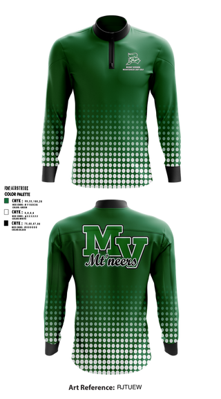 Quarter Zip Jacket, Mount Vernon Lady Golf, Golf, Teamtime, Team time, sublimation, custom sports apparel, team uniforms, spirit wear, spiritwear, sports uniforms, custom shirts, team store, custom team store, fundraiser sports, apparel fundraiser