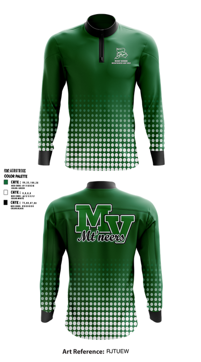 Mount Vernon Mountaineer Lady Golf Quarter Zip Jacket - 2