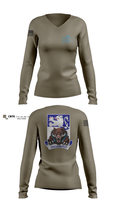 C 1-119 IN Women's Long Sleeve V-neck Shirt - 8