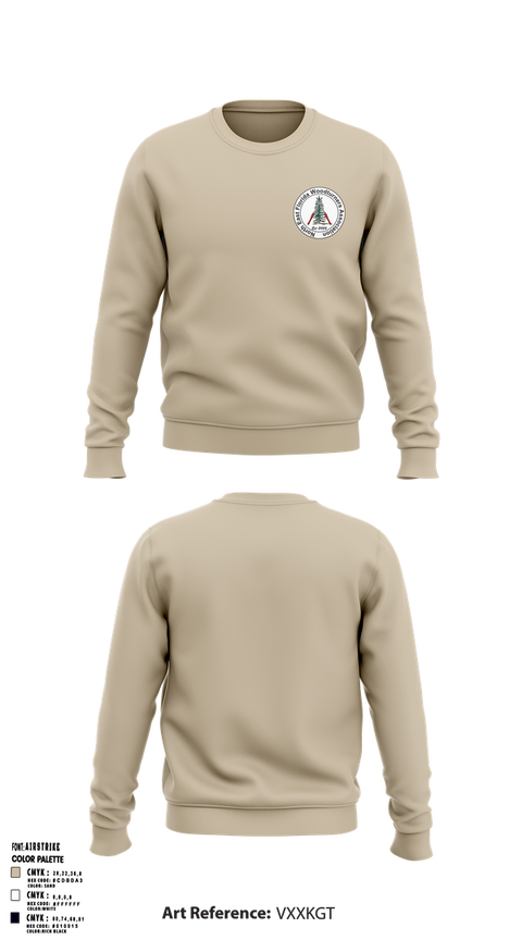 Crew Neck Sweatshirt, Northeast Florida Woodturning Association, , Teamtime, Team time, sublimation, custom sports apparel, team uniforms, spirit wear, spiritwear, sports uniforms, custom shirts, team store, custom team store, fundraiser sports, apparel fundraiser