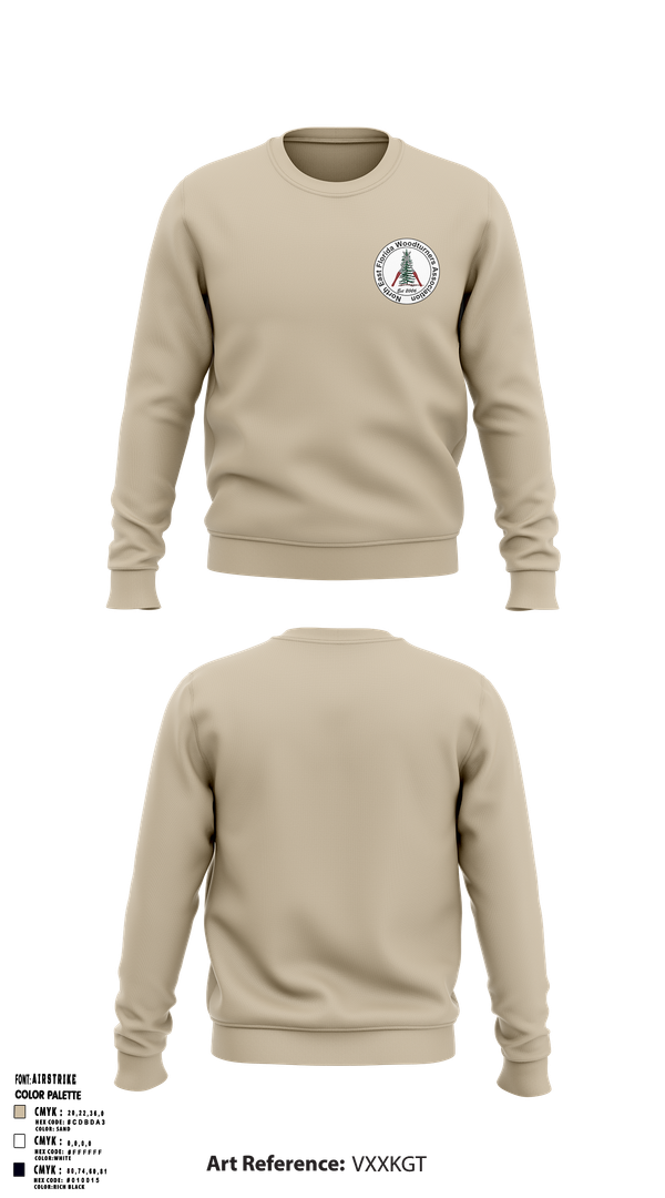 Crew Neck Sweatshirt, Northeast Florida Woodturning Association, , Teamtime, Team time, sublimation, custom sports apparel, team uniforms, spirit wear, spiritwear, sports uniforms, custom shirts, team store, custom team store, fundraiser sports, apparel fundraiser