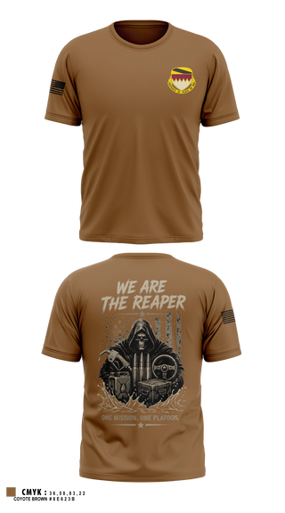 Old School Cotton Feel Shirt, A Co, 115th BSB, 1CD, Army, Teamtime, Team time, sublimation, custom sports apparel, team uniforms, spirit wear, spiritwear, sports uniforms, custom shirts, team store, custom team store, fundraiser sports, apparel fundraiser