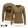 Pinoy Soldiers USA Women's Long Sleeve V-neck Shirt - 1
